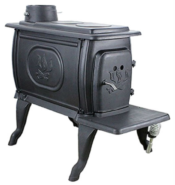 US Stove 2469E Heavy-Duty Cast Iron Logwood Stove, 94000 BTU, 1600 Sq.Ft.