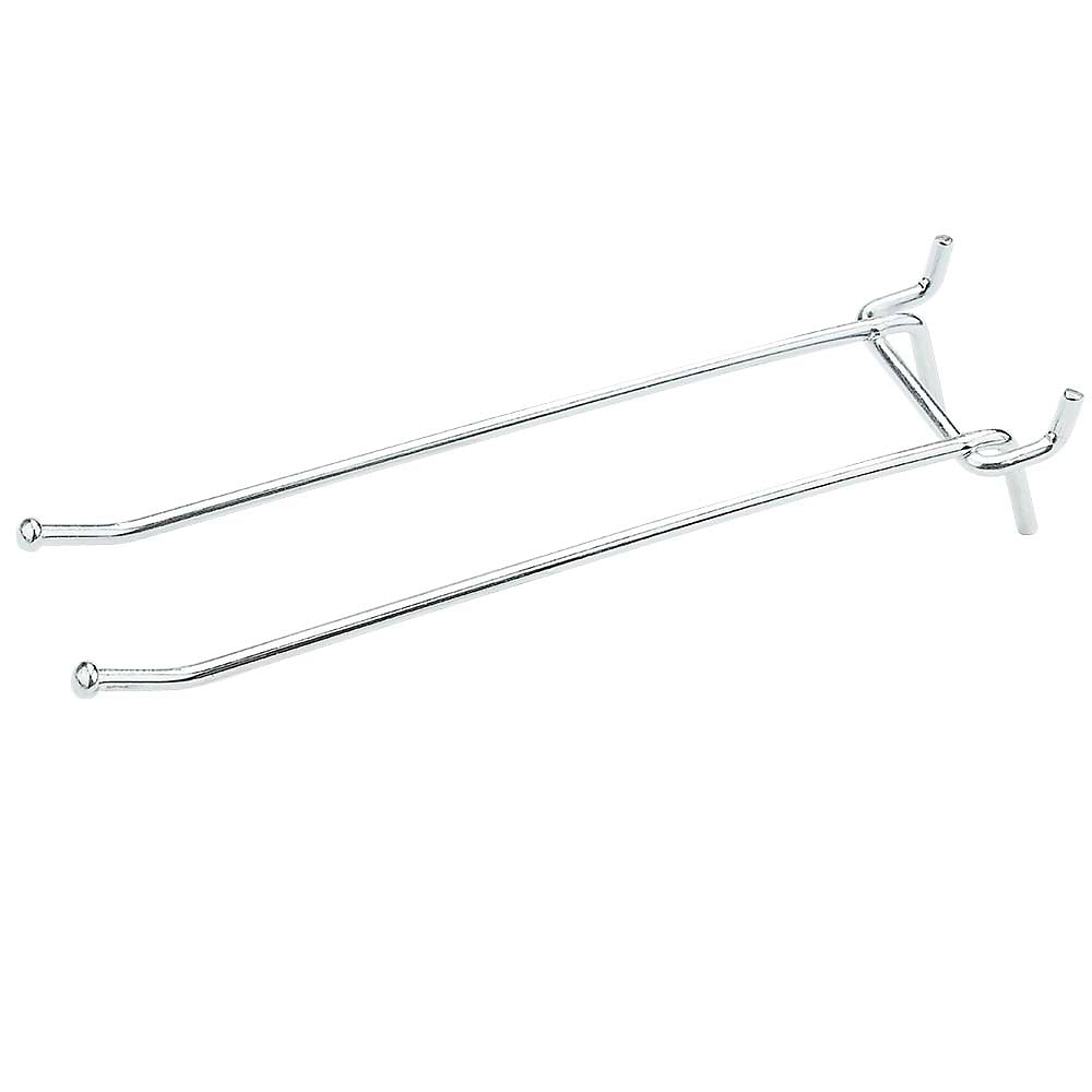 National Hardware® N180-038 Zinc Plated Double Angle Hook, V2311, 6", 2 Pack