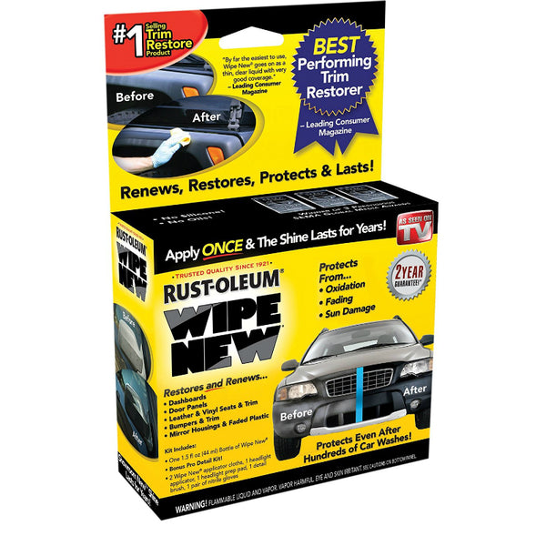 Rust-Oleum® 15OZCAL Wipe New Trim Restore Car Shine/Protector Kit, As Seen On TV
