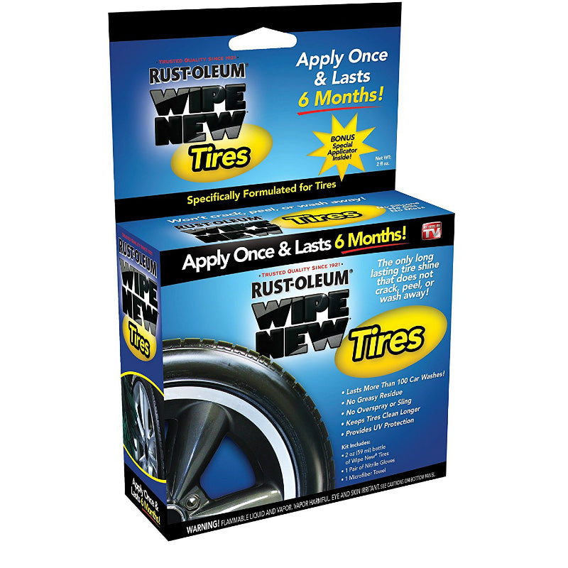 Rust-Oleum® TRCAL Wipe New Tire Shine & Protector Kit, As Seen On TV, –  Toolbox Supply