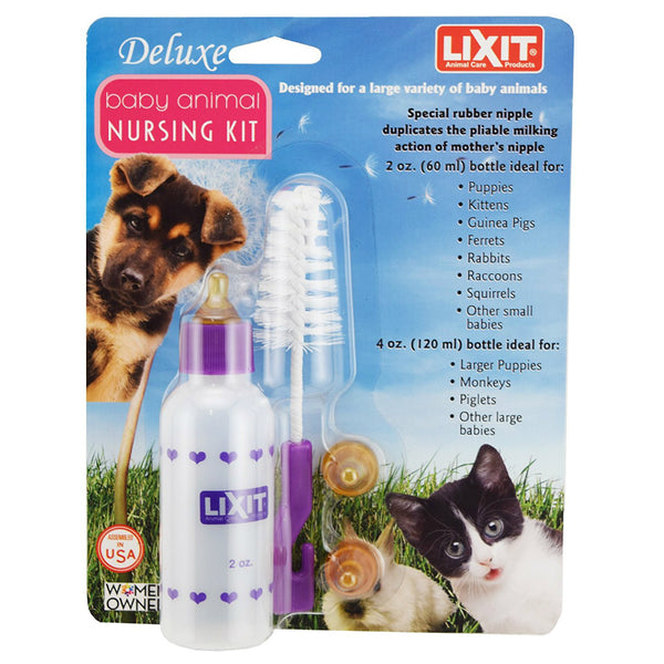 Lixit® 30-0476-012 Deluxe Baby Animal Nursing Kit, 2 Oz