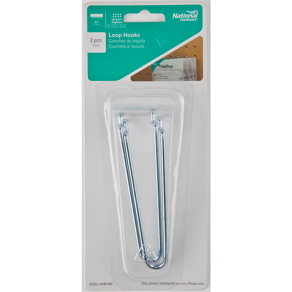 National Hardware® N180-032 Zinc Plated Angle Multiple Tool Holder, Steel, 4.5", 2-Pack