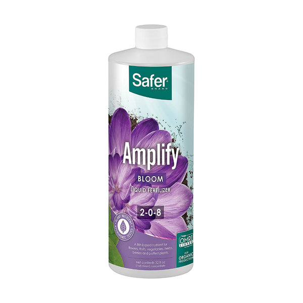 Safer N222 Bloom Hydroponic Nutrient Fertilizer Liquid Concentrate, 2-0-8, 32 Oz