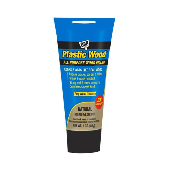 Plastic Wood® 00580 High Quality Latex Based Wood Filler, Natural, 3 Oz Tube