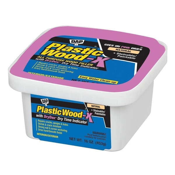 Plastic Wood® 00542 All-Purpose Stainable Wood Filler with DryDex, 16 Oz