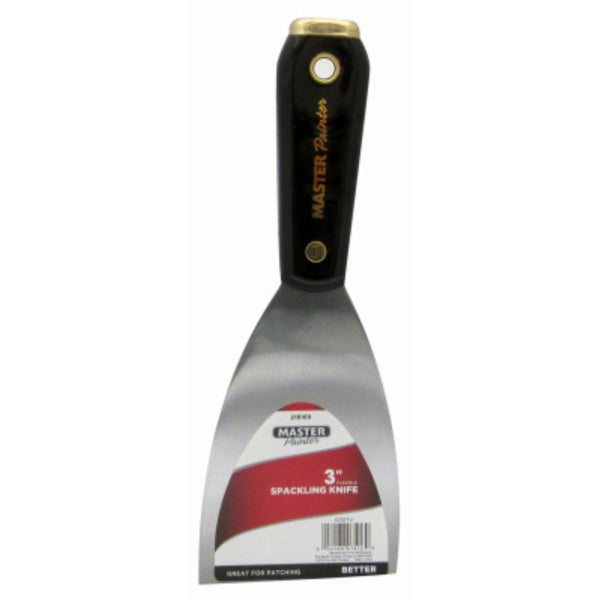 Master Painter 4210TV Flexible Spackling Putty Knife with Black Nylon Handle, 3"