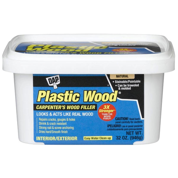 Plastic Wood® 00525 High Quality Latex Based All-Purpose Wood Filler, 32 Oz
