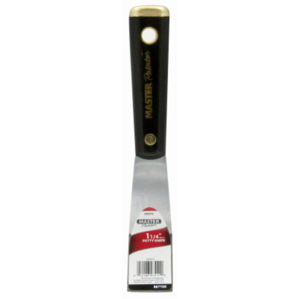 Master Painter® 4243TV Better Bent Putty Knife with Black Nylon Handle, 1-1/4"