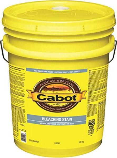 Cabot® 10241-08 Natural Driftwood Bleaching Stain, Natural Gray, 5 Gallon