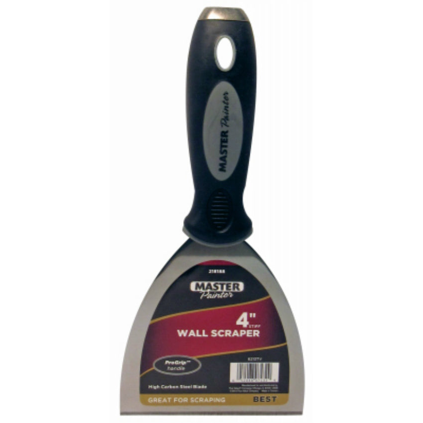 Master Painter® 6213TV Best Stiff Wall Scraper with High-Carbon Steel Blade, 4"