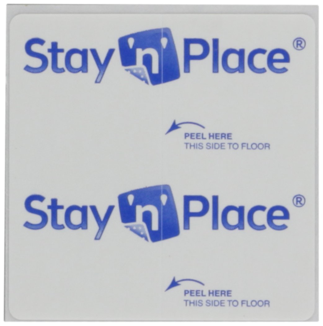 Optimum SNP-3X3TABS Stay 'N' Place® Non-Slip Tabs for Rugs & Mats, 3"x3", 4-Pk