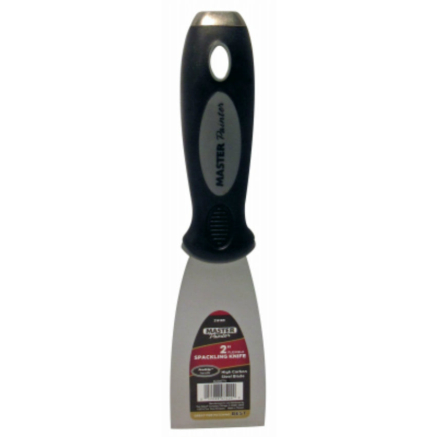 Master Painter 6206TV Best Flexible Spackling Knife w/Hgh-Carbon Steel Blade, 2"