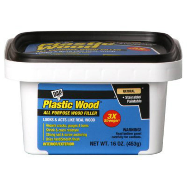 Plastic Wood® 00529 High Quality Latex Based All-Purpose Wood Filler, 16 Oz