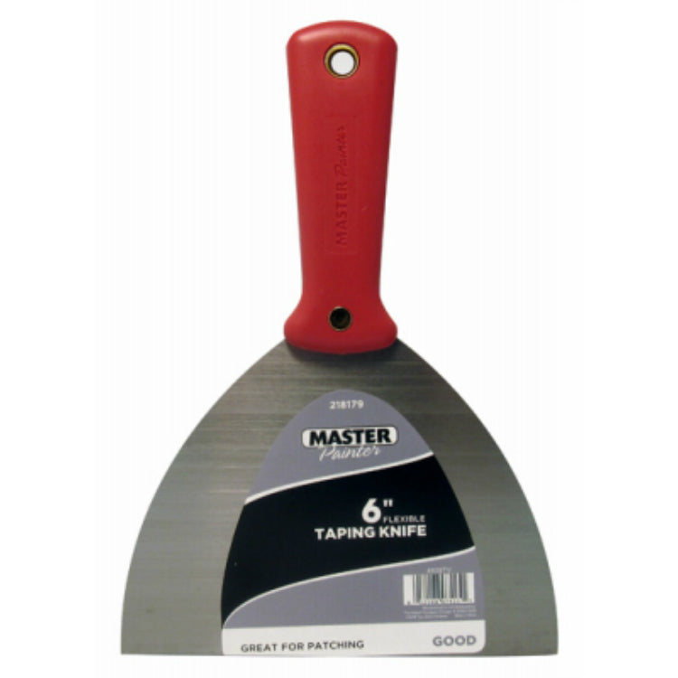 Master Painter® 4838TV Good Flexible Taping Knife w/ High Carbon Steel Blade, 6"