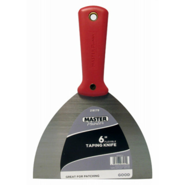 Master Painter® 4838TV Good Flexible Taping Knife w/ High Carbon Steel Blade, 6"