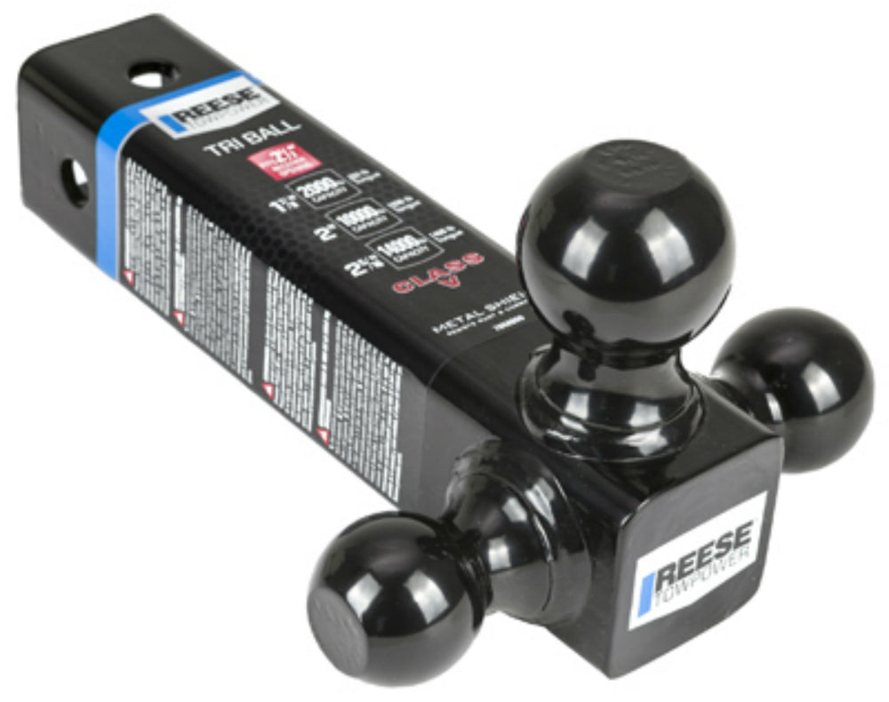Reese Towpower® 7068820 Class-V Tri Ball Draw Bar, 2" x 2"