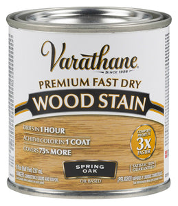 Varathane 262023 Premium Fast Dry Oil-Based Wood Stain, Spring Oak, 1/2 Pt