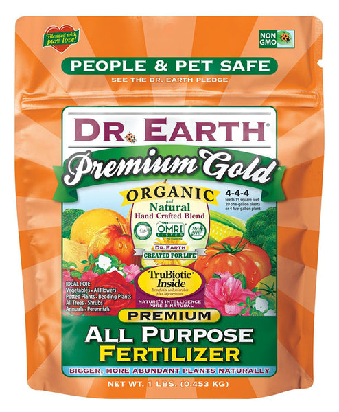 Dr. Earth® 70857 Premium Gold® All Purpose Fertilizer, 1 Lb