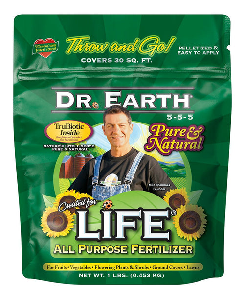 Dr. Earth® 71164 Life® All Purpose Fertilizer, 5-5-5, 1 Lb
