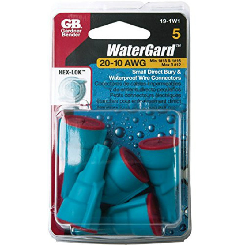 Gardner Bender® 19-1W1 Watergard Small Direct Bury Wire Connectors, Blue, 5-Pack