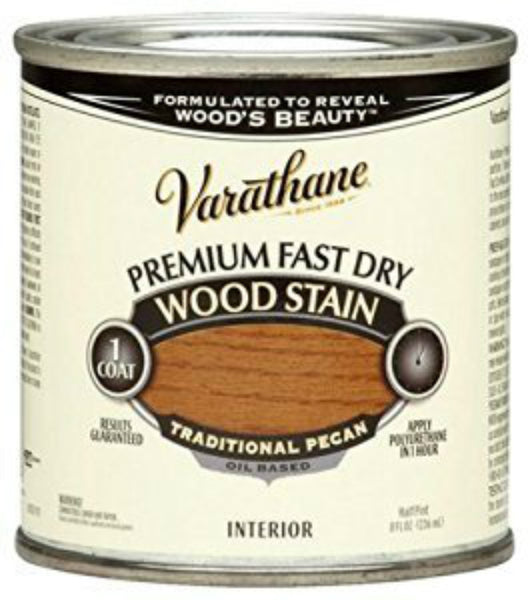 Varathane 262032 Premium Oil-Based Fast Dry Wood Stain, Traditional Pecan,1/2 Pt