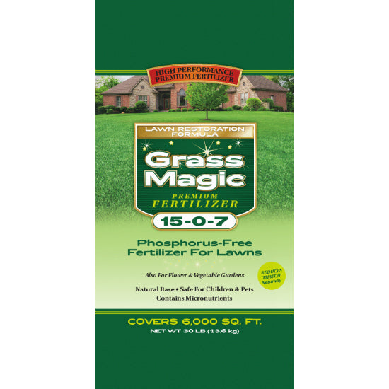 Grass Magic® ETFR1518 Premium Specialty Organic Fertilizer, 30 Lbs