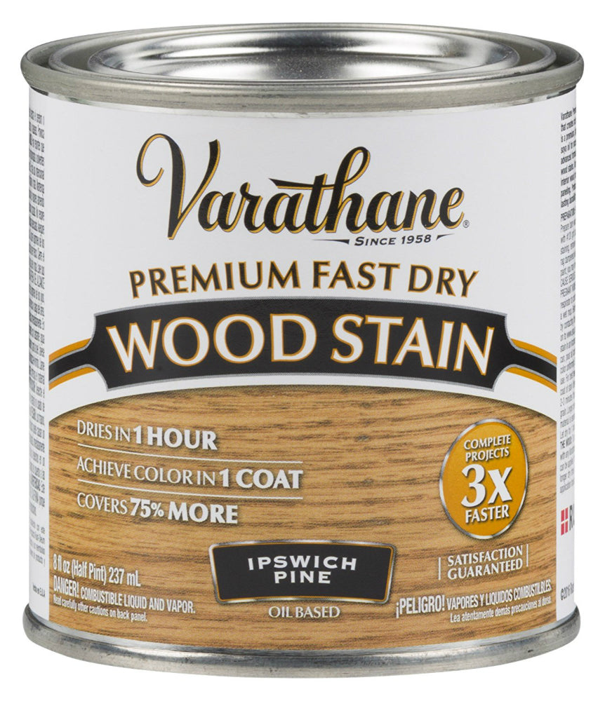 Varathane 262031 Premium Fast Dry Oil-Based Wood Stain, Ipswich Pine, 1/2 Pt