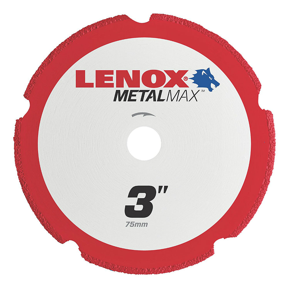 Lenox® 1972918 Metalmax™ Angle Grinder Diamond Edge Cut-Off Wheel, 3" x 3/8"