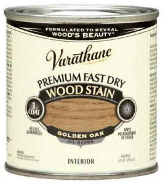 Varathane 262021 Premium Oil-Based Fast Dry Wood Stain, Golden Oak, 1/2 Pt