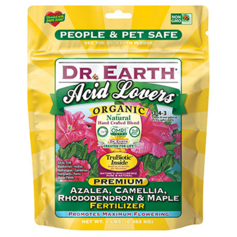 Dr. Earth® 75557 Acid Lovers Azalea/Camellia/Rhododendron/Maple Fertilizer, 1 Lb