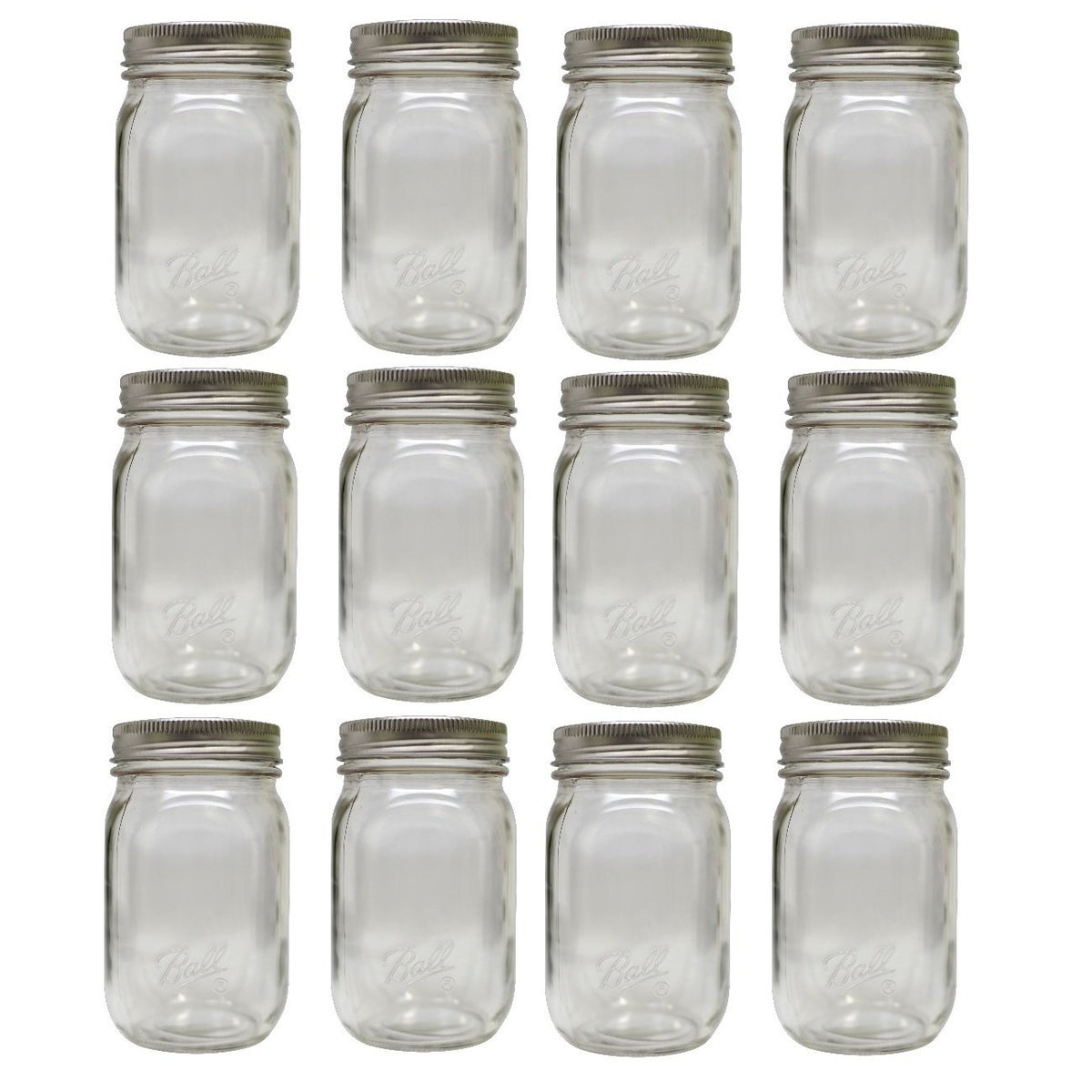  Ball Regular Mouth Drinking Mason Jar,16 Oz,6 pack: Home &  Kitchen