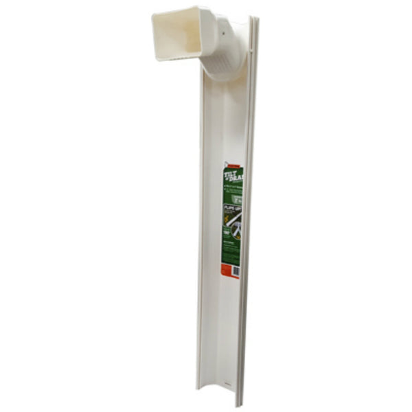Frost King GWS3W Tilt 'N Drain Downspout Extender, White, 6'