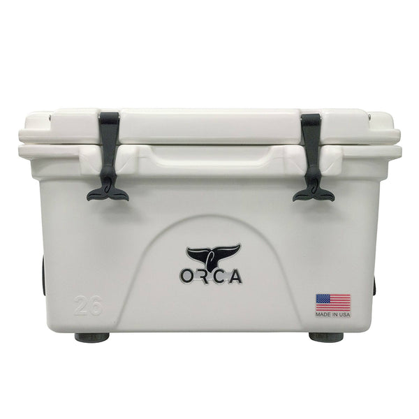 ORCA® ORCW026 Durable Roto-Molded White Cooler, 26 Qt