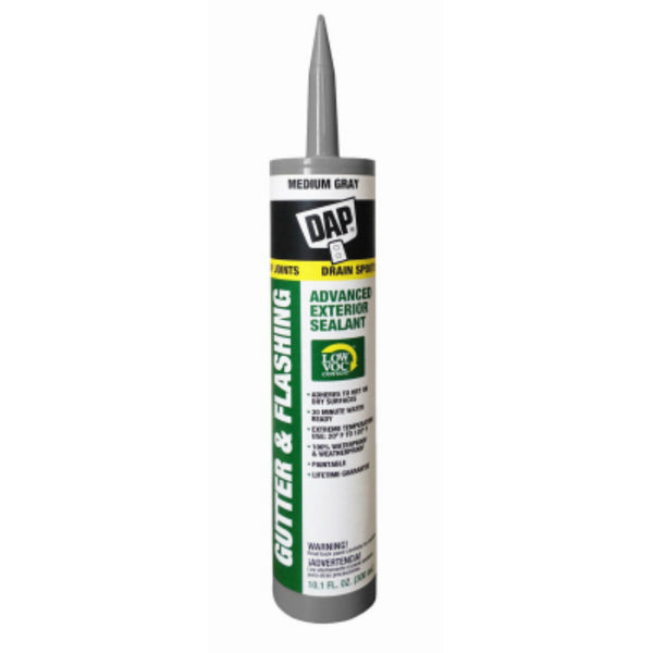 DAP® 01835 Advanced Formula Gutter & Flashing Sealant, Gray, 10.1 Oz