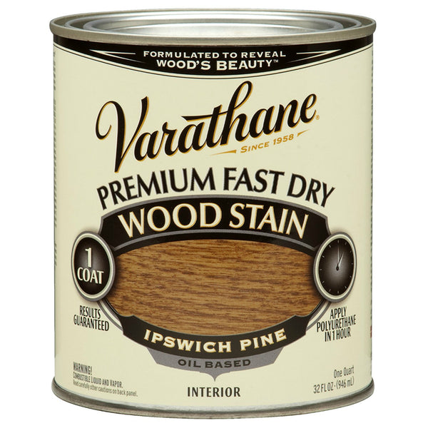 Varathane 262012 Premium Oil-Based Fast Dry Wood Stain, Ipswich Pine, 1 Qt