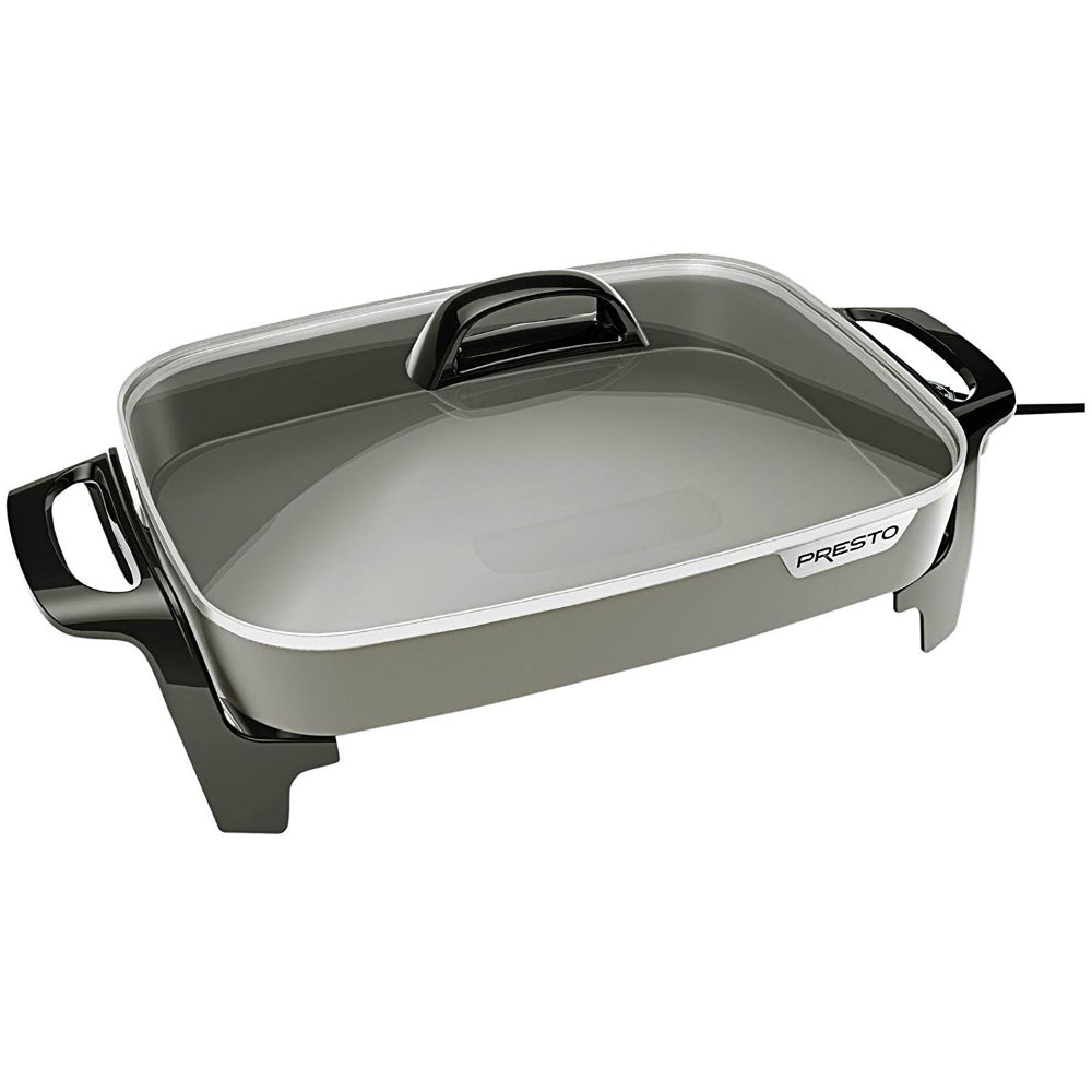 Presto 16-inch Ceramic Electric Skillet with glass cover 06856