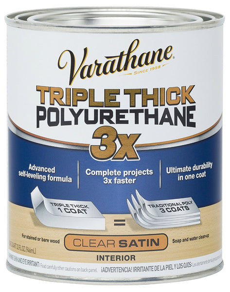 Varathane® 284473 Triple Thick Polyurethane, Satin, 1 Qt