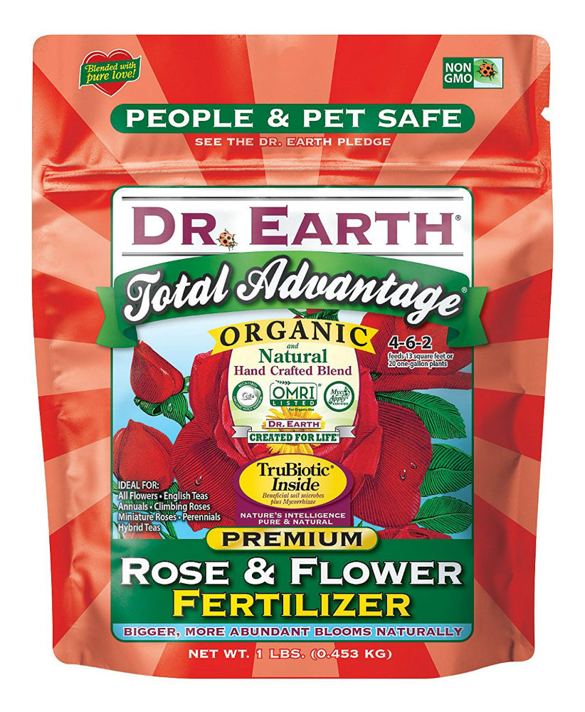 Dr. Earth® 72855 Total Advantage Rose & Flower Fertilizer, 1 Lb