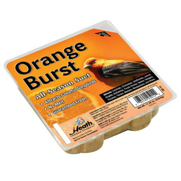 Heath® DD-14 No Melt All-Season Orange Burst Suet Cake, 11.25 Oz