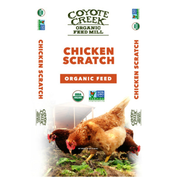 Coyote Creek 212 Organic Chicken Scratch Feed, 50 Lbs