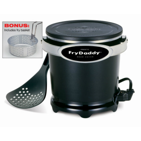 Presto 05425 FryDaddy Plus Electric Deep Fryer with Frying Basket