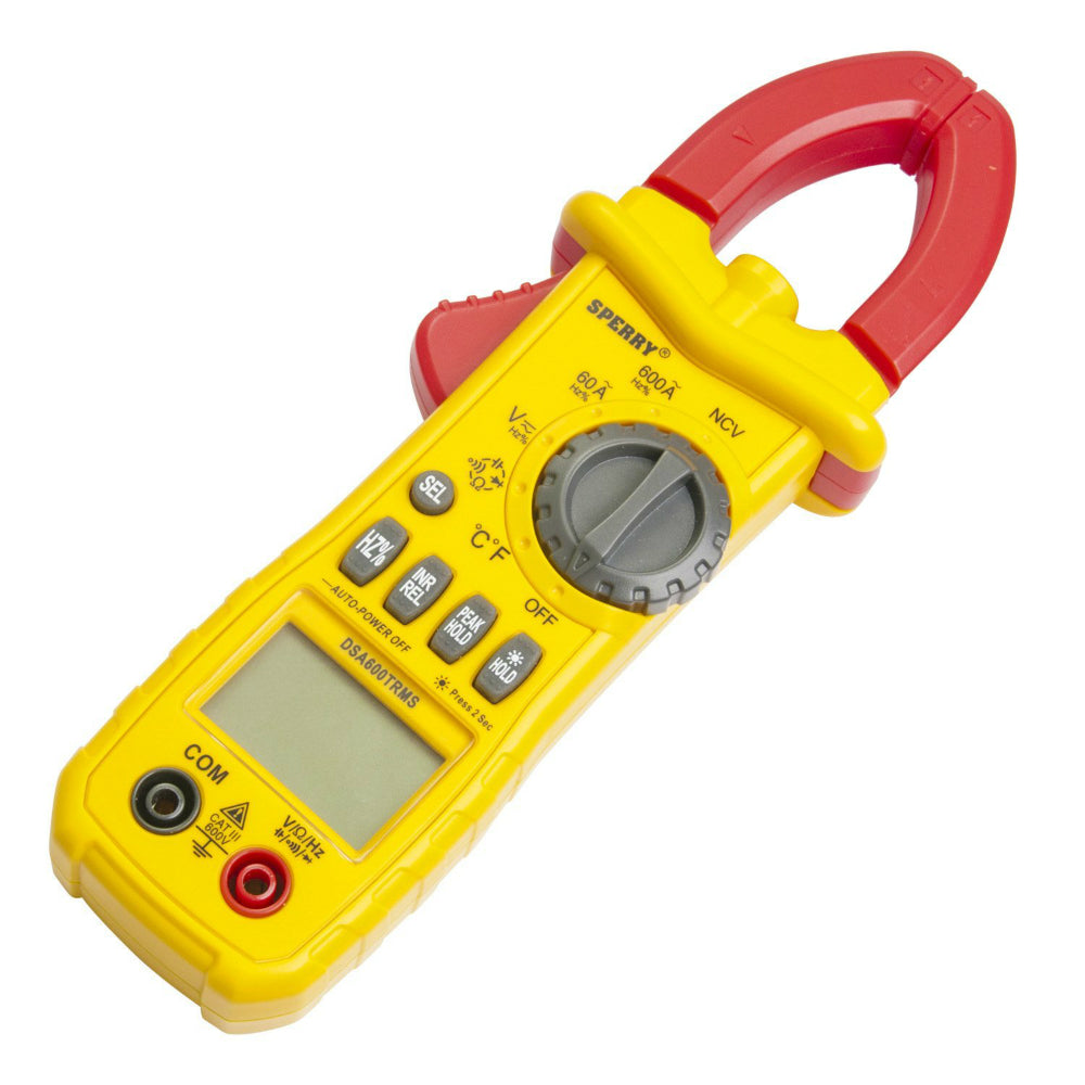 Sperry Instruments® DSA600TRMS True RMS Clamp Meter, 600A