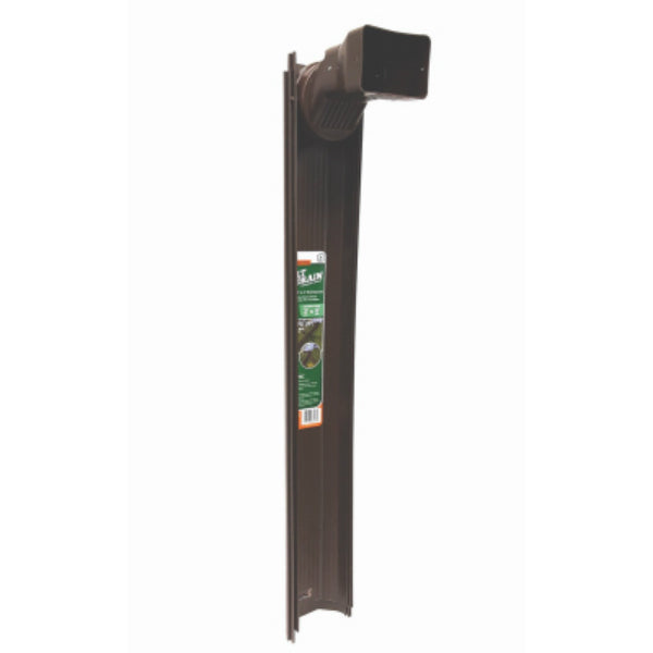 Frost King GWS3B Tilt 'N Drain Downspout Extender, Brown, 6'
