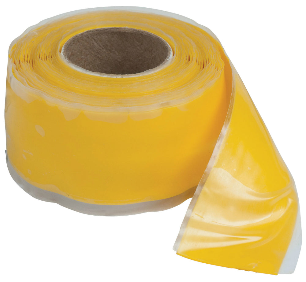 Gardner Bender® HTP-1010YLW Self Bonding Silicone Repair Tape, Yellow, 1" x 10'