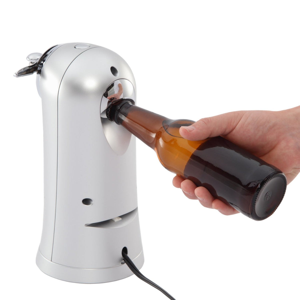 West Bend 77203 Electric Can/Bottle Opener & Knife Sharpener, Metallic, 70W