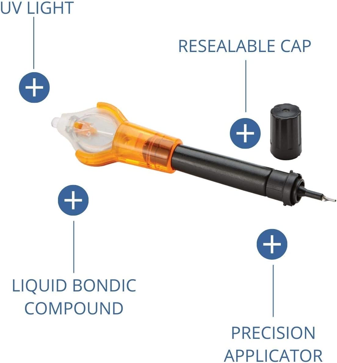 Bondic Liquid Plastic Welder Refill Cartridge Pack to Bond, Build