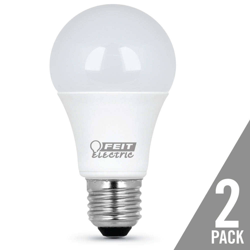 Feit® A1100/827/10KLED/2 Non-Dimmable A19 LED Bulb, Soft White, 11.2W, 2-Pack