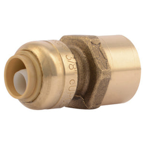 SharkBite® U070LFA Push-Fit Lead Free Female Connector, 3/8" x 1/2" FNPT