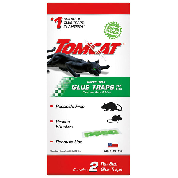 Tomcat® 0362910 Super Hold Glue Traps, Rat Size, 2-Pack