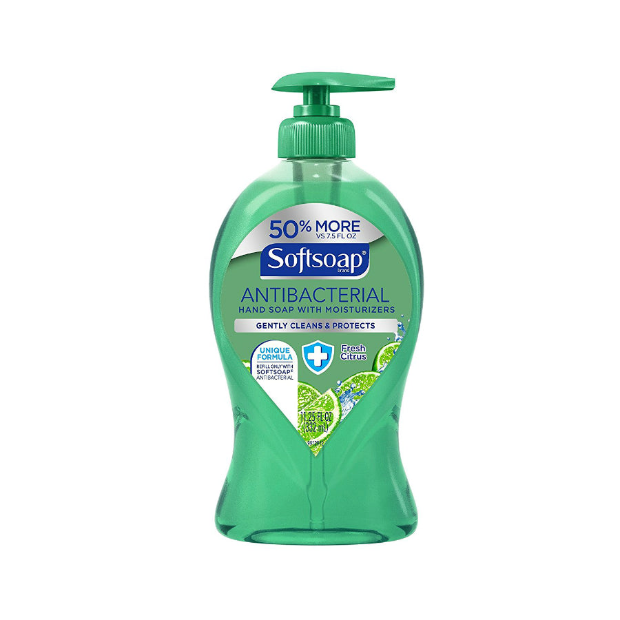 SoftSoap® 44572 Fresh Citrus Antibacterial Hand Soap Pump, 11.25 Oz